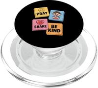 Pray Share Be Kind Kids Christian Sunday School PopSockets PopGrip for MagSafe