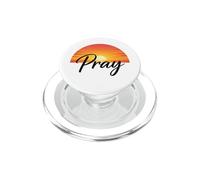 Pray Sunset Inspirational Religious Christian Faith PopSockets PopGrip for MagSafe
