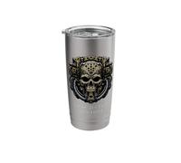 Pray to The Machine Tech Skull Future Mechanical Technology Stainless Steel Insulated Tumbler