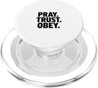 Pray Trust Obey Christian Faith Prayer Verse PopSockets PopGrip for MagSafe