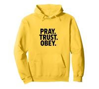 Pray Trust Obey Christian Faith Prayer Verse Pullover Hoodie