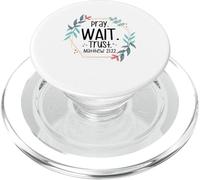 Pray Wait Trust Matthew 21:22 PopSockets PopGrip for MagSafe