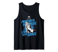 Pray with Purpose Live with Grace Christian Streetwear Tank Top