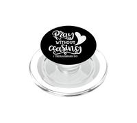 Pray Without Ceasing Bible Verse Christian PopSockets PopGrip for MagSafe