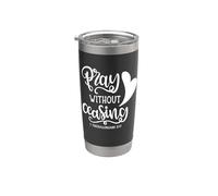 Pray Without Ceasing Bible Verse Christian Stainless Steel Insulated Tumbler
