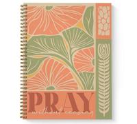 Pray Without Ceasing Spiral Notebook / 8.5" x 11" Journal / 120 Dot Grid Pages/Durable Gloss Laminated Softcover/Gold Wire-o Spiral Binding/Made in the USA