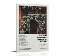 Pray4Love Rod WaveWaterproof Posters Wall Art Posters Waterproof Home Printing Moisture-proof Easy to Install And Fade ResistantFrame-style24x36inch(60x90cm)