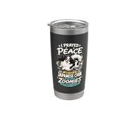 Prayed Peace Japanese Chin Zoomies Stainless Steel Insulated Tumbler