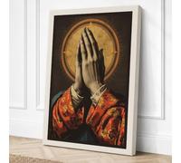 Prayer and Blessing Canvas Wall Art Print 36x24 Inch