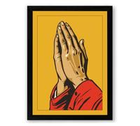Prayer and Devotion Religious Framed Wall Art Print A1 (84.1×59.4cm) Black, Wall Decor for Living Room, Bedroom, Office & Home, Ready to Hang, Art Gift