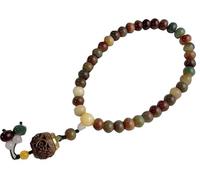 Prayer Beads,Beaded Bracelets,36 Beads Jade Bodhi Hand String Bodhi Root Buddha Bead for Couples Men and Women's Jewelry Bracelet Jewelry of Prayer Bracelet Beautiful(D)