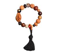 Prayer Beads,Beaded Bracelets,Five Elements Bodhi Gold, Wood, Water, Fire, Earth, 18 Seeds, Multi Treasure Bodhi Zi Handstring Loop Buddha Bead Bracelet Art Jewelry(Water)