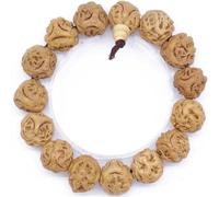 Prayer Beads,Beaded Bracelets,Natural Five Eyes and Six Links Bodhi Buddha Beads Bracelet Original Seed Bodhi Prayer Beads Men's and Women's Decorative Bracelet for Women Men Buddha Bead(G 1517mm)
