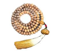 Prayer Beads,Beaded Bracelets,Natural Green Bodhi Root Beaded Bracelet 108 Natural Gradient Bodhi Buddha Beads Mala Rosary Meditation Prayer Women Men Jewelry(C)