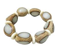 Prayer Beads,Beaded Bracelets, Natural Three Sided Four Sided Bodhi Root Bracelet, Original Seed Bodhi Seed Buddha Bead Bracelet Accessory for Prayer Meditation Mala(18mm)