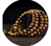 Prayer Beads,Beads Necklace, 108 Beads Tibetan Buddhist Natural Wood Prayer Bead Necklace Christmas Birthday Gift Accessories(Color:8mm)