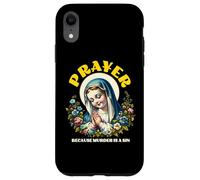 Prayer Because Murder is Wrong a Sin Catholic Funny Humor Case for iPhone XR