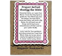 Prayer Before Reading The Bible Magnetic Bookmark, Bible Magnetic Bookmarks, Magnetic Scripture Bookmarks Christian, Christian Gifts (1Pcs)