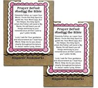 Prayer Before Reading The Bible Magnetic Bookmark, Bible Magnetic Bookmarks, Magnetic Scripture Bookmarks Christian, Christian Gifts (2Pcs)