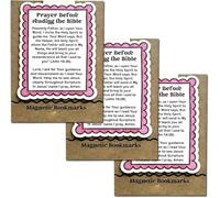Prayer Before Reading The Bible Magnetic Bookmark, Bible Magnetic Bookmarks, Magnetic Scripture Bookmarks Christian, Christian Gifts (3Pcs)