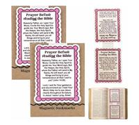 Prayer Before Reading The Bible Magnetic Bookmark,Christian Scripture Bookmark,Bible Magnetic Bookmarks, Nvite The Holy Spirit Into Your Scripture Reading, Christian Gifts (2PC)