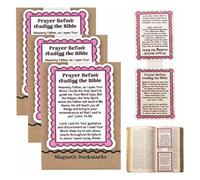 Prayer Before Reading The Bible Magnetic Bookmark,Christian Scripture Bookmark,Bible Magnetic Bookmarks, Nvite The Holy Spirit Into Your Scripture Reading, Christian Gifts (3PC)