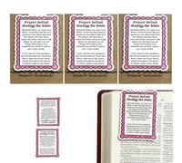 Prayer Before Reading The Bible Magnetic Bookmark, Christian Scripture Bookmark with John 14:26 Verse for Inspirational Reading, Bible Magnetic Bookmarks Christian Gifts for Reading Women (3pcs)