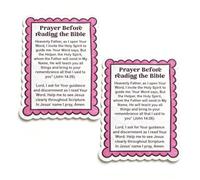 Prayer Before Reading The Bible Magnetic Bookmark, Christian Scripture Bookmark with Prayer, Strong Magnetic Page Marker Faith-Based Reading Accessories, Inspirational Religious Gifts (2pcs)