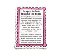 Prayer Before Reading The Bible Magnetic Bookmark, Christian Scripture Bookmark with Prayer, Strong Magnetic Page Marker Faith-Based Reading Accessories, Inspirational Religious Gifts (1pcs)