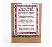 Prayer Before Reading The Bible Magnetic Bookmark,John 14:26 Scripture Christian Bookmarks, Bible Verse Page Marker Clips for for Women, Religious Inspirational Gift (1PCS)