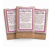 Prayer Before Reading The Bible Magnetic Bookmark,John 14:26 Scripture Christian Bookmarks, Bible Verse Page Marker Clips for for Women, Religious Inspirational Gift (3PCS)