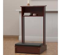 Prayer Bench Kneeler with Shelf for Kneeling at Home - Church Prayer Chair Stool Table, Religious Gifts for Meditation and Prayer