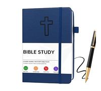 Prayer Bible Study Journal - Christian Devotional Notebook, A5 Scripture Note Taking Book Paper for Church, School, Home, Bible Study, Daily Reflection, Faith Planning