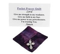 Prayer Blessing Quilt, Scripture Comfort Blanket, Pocket Sacred Tapestry, Emotional Support Fabric, Devotional Remembrance, Textile Memory, Art, Display, Ornam