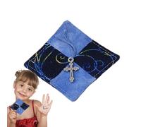 Prayer Blessing Quilt, Scripture Comfort Throw, Sacred Pocket Tapestry, Emotional Support Fabric Keepsake Devotional Textile Memory Art Home Display Ornament Gift Religious Bedroom