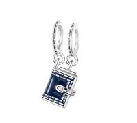 Prayer Book "God is in Here" - 2 Piece Charm, Book and Bookmark - Charm Bracelet Pendant Jewellery Accessories Sterling Silver 925 Charm Collector Band