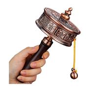 prayer bowl, Tibetan Prayer Wheel,Tibetan Prayer Wheel Buddhist Prayer Wheel Hand Held Prayer Wheel Copper Tibetan Buddhist Prayer Wheel With Wooden Handle Scriptures Prayer Wheel For Relaxing Praying