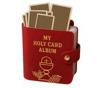 Prayer Card Holder Small Booklet Protector with 20 Sleeves