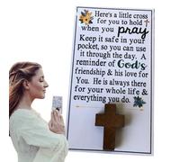 Prayer Cards - Small Christian Faith Reminder Card | Bible Verse Scripture Cards for Women and Men, Motivational Christian Reminder Card