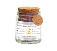 Prayer Cards Writing Flask, Christian Bible Verses Flask Blessed Spiritual Bible Study Supplies With 90 Color Bible Verses In A Readme Flask When