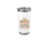 Prayer Changes Everything Psalm 145:19 Stainless Steel Insulated Tumbler