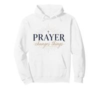 Prayer Changes Things Christian Faith Cross Church Bible Pullover Hoodie