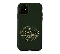 Prayer Changes Things Christian Faith Cross Religious Case for iPhone 11