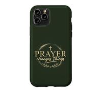 Prayer Changes Things Christian Faith Cross Religious Case for iPhone 11 Pro