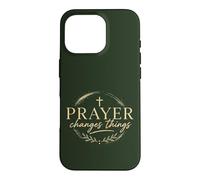 Prayer Changes Things Christian Faith Cross Religious Case for iPhone 16 Pro