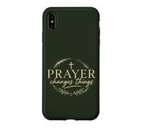 Prayer Changes Things Christian Faith Cross Religious Case for iPhone XS Max
