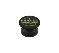 Prayer Changes Things Christian Faith Cross Religious PopSockets Adhesive PopGrip