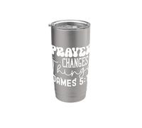 Prayer Changes Things James 5:16 Faith Inspirational Design Stainless Steel Insulated Tumbler