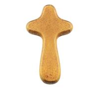Prayer Cross - Wooden Small Hand Cross, Portable Jesus, Christian Gift | Size | Church Prayer Devotional Souvenir For Spiritual Meditation Inspiration Of Faith Ce