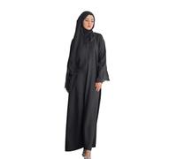 Prayer Dress for Muslim Women Abaya Plus Size Kaftan Abayas Ladies Praying One Piece Modest Ramadan Outfit Eid Moroccan Dresses UK Jilbabs Clothes Umrah